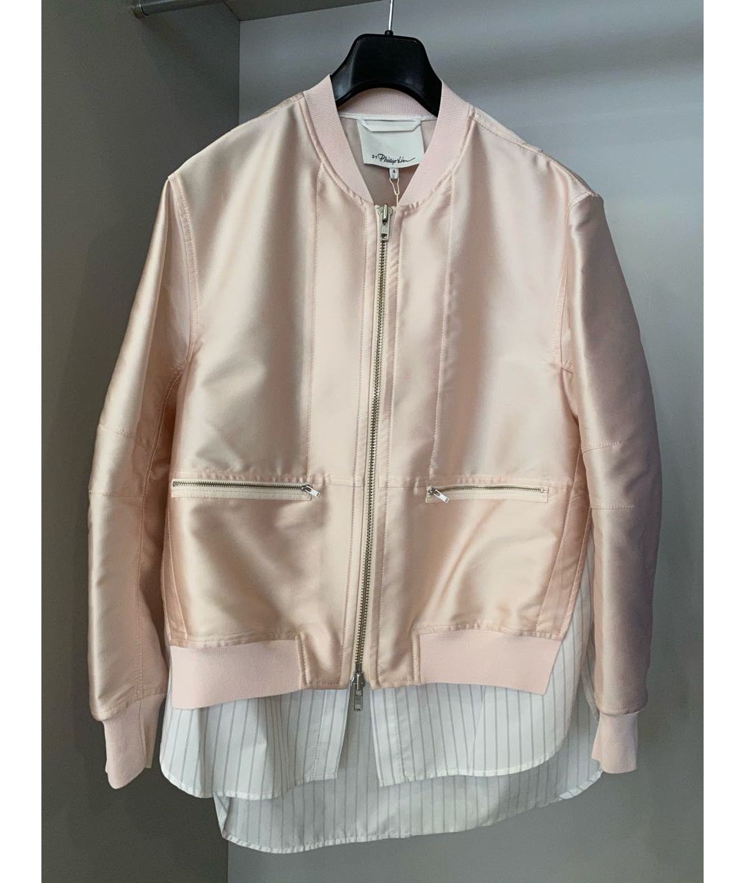 3.1 PHILLIP LIM Розовый шелковый жакет/пиджак, фото 2