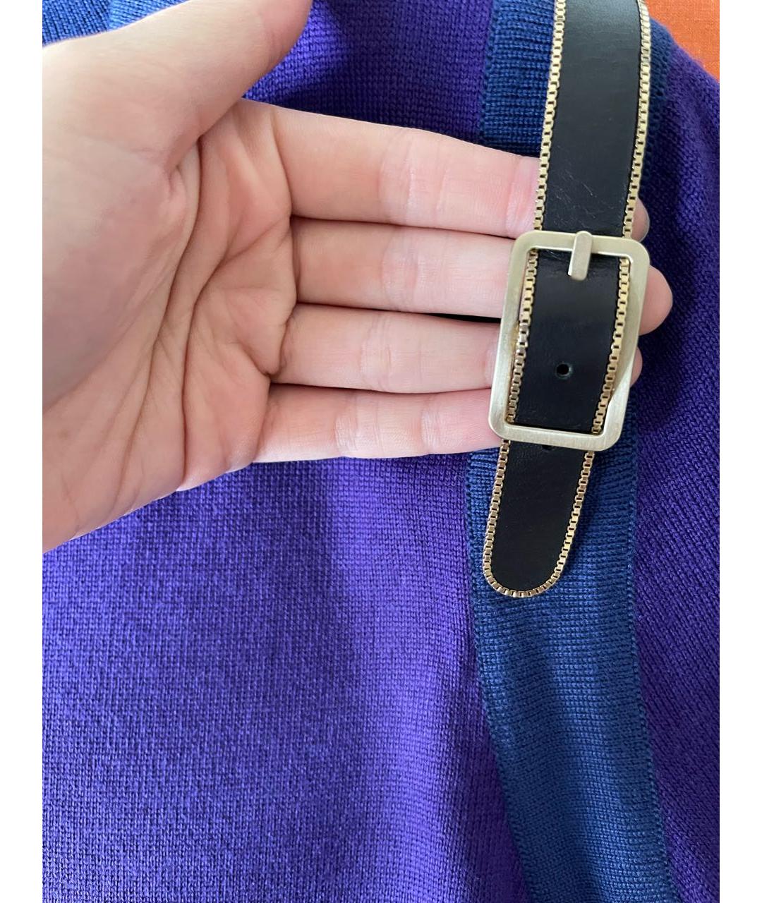 VERSACE Фиолетовый шерстяной джемпер / свитер, фото 7