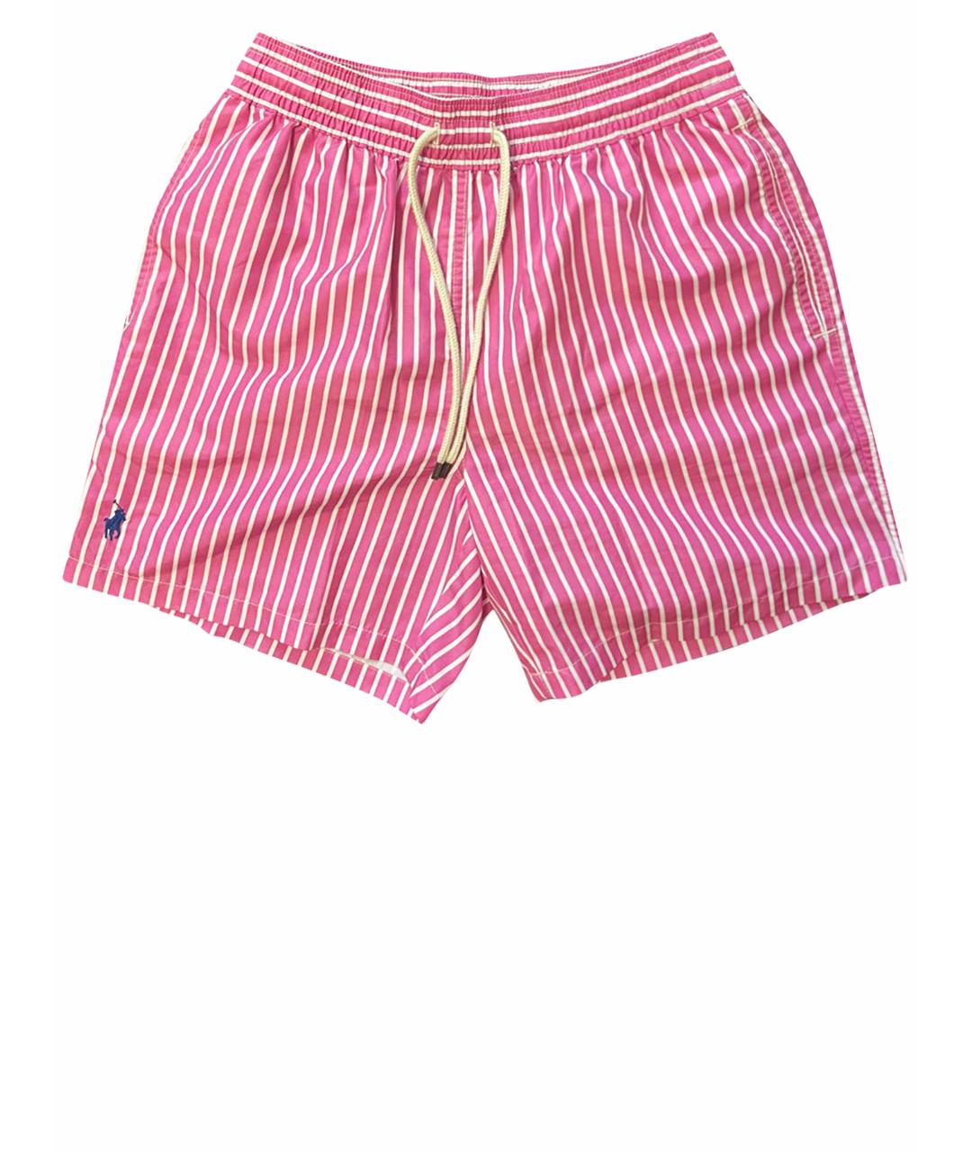 POLO RALPH LAUREN Розовые полиэстеровые шорты, фото 1