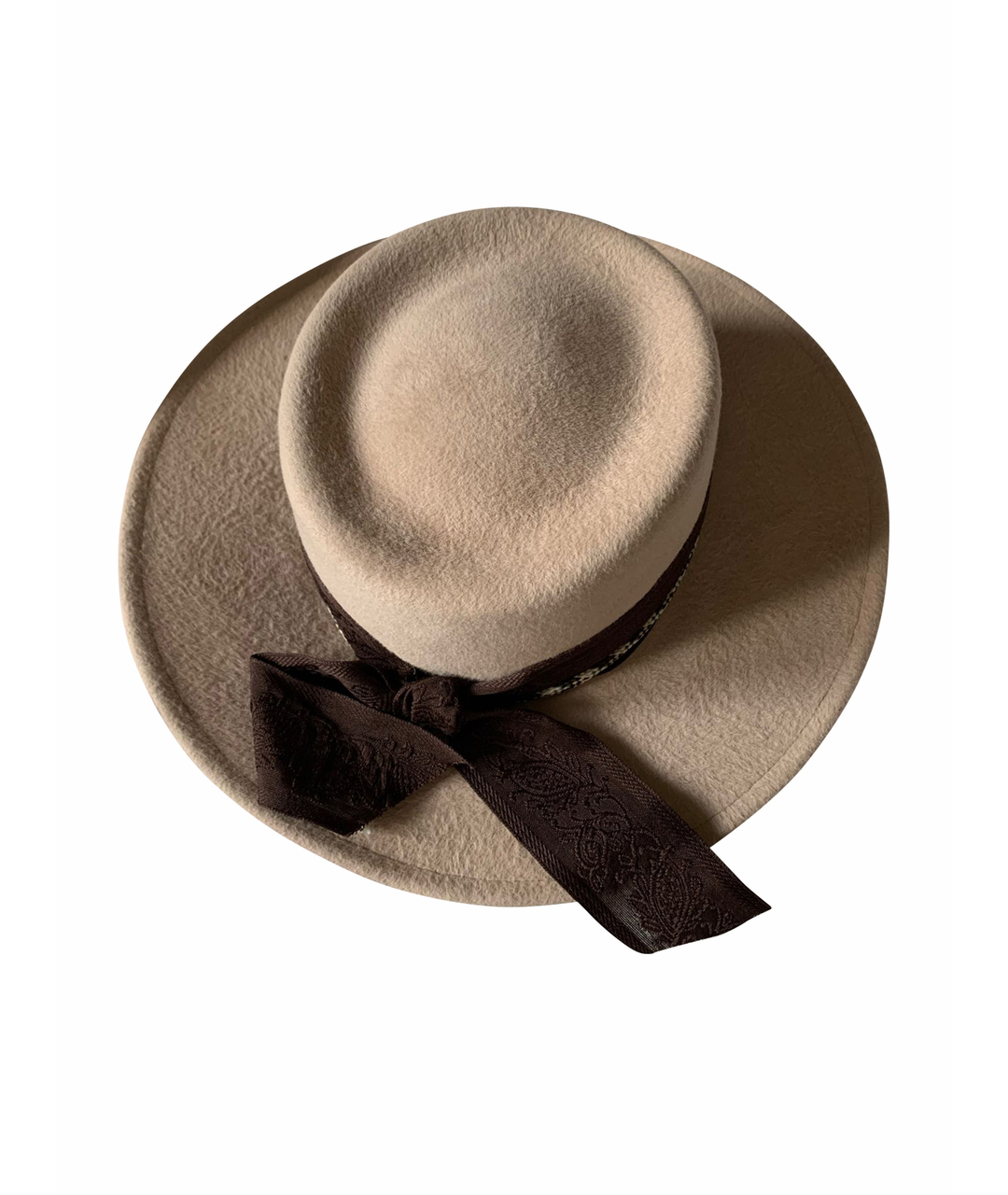 RUSLAN BAGINSKIY Бежевая кашемировая шляпа, фото 1