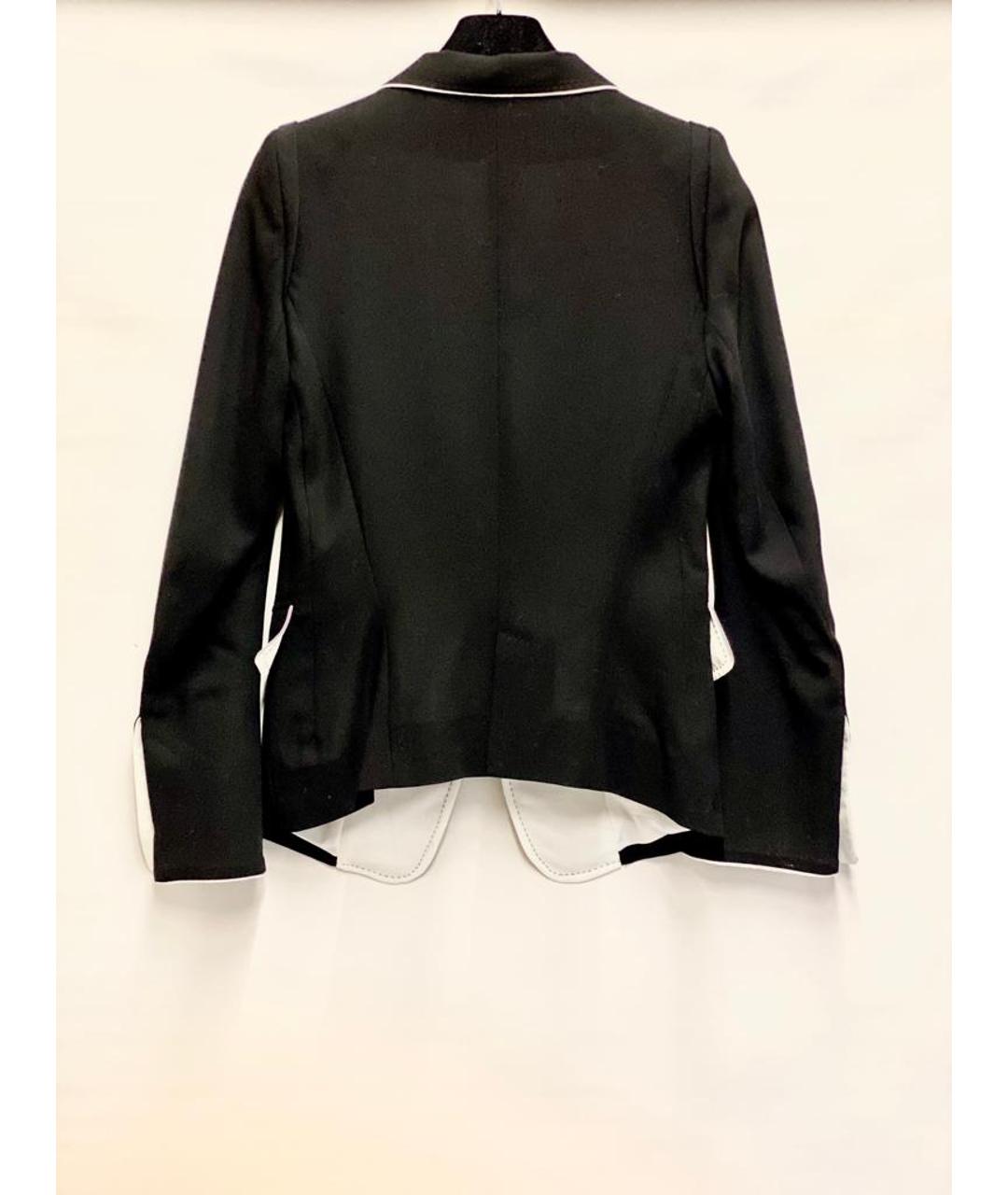 ANN DEMEULEMEESTER Черный шерстяной жакет/пиджак, фото 2
