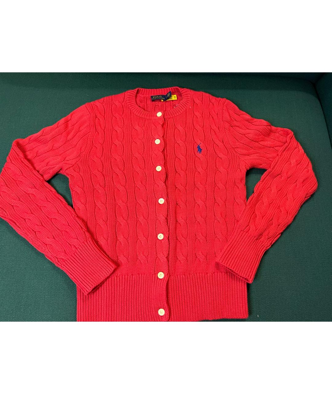 POLO RALPH LAUREN Красный хлопковый джемпер / свитер, фото 9