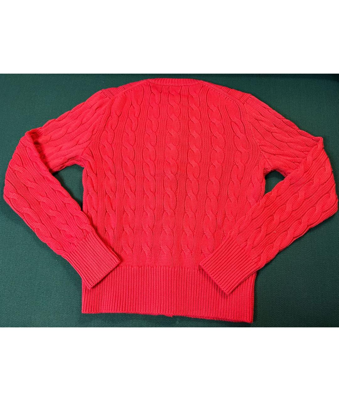 POLO RALPH LAUREN Красный хлопковый джемпер / свитер, фото 8