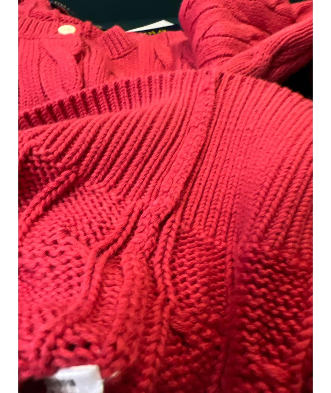 POLO RALPH LAUREN Красный хлопковый джемпер / свитер, фото 7