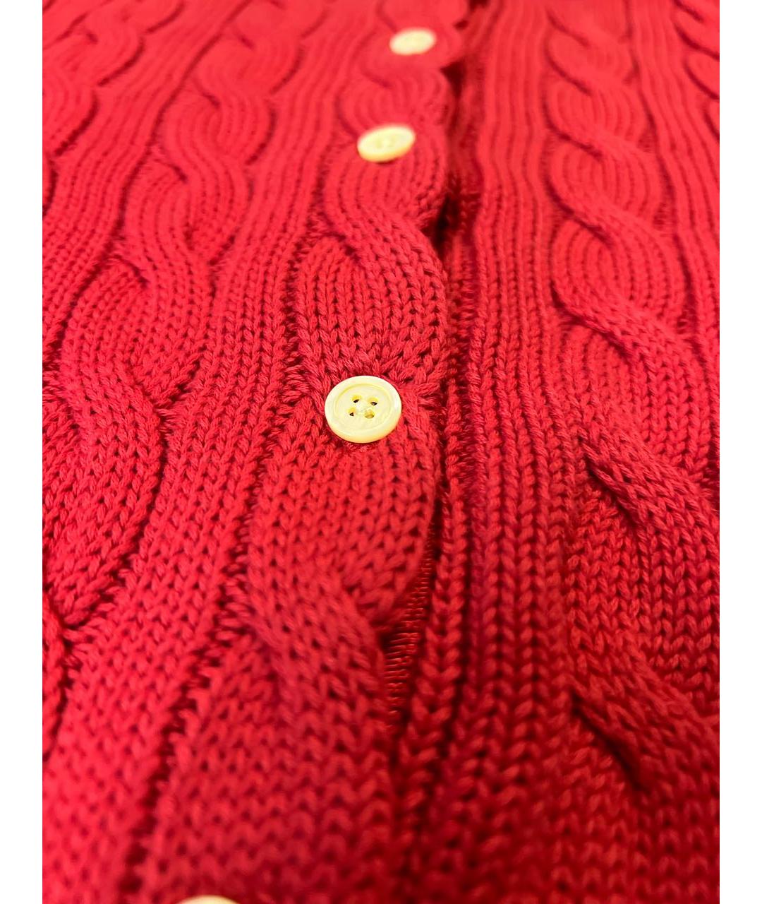 POLO RALPH LAUREN Красный хлопковый джемпер / свитер, фото 4