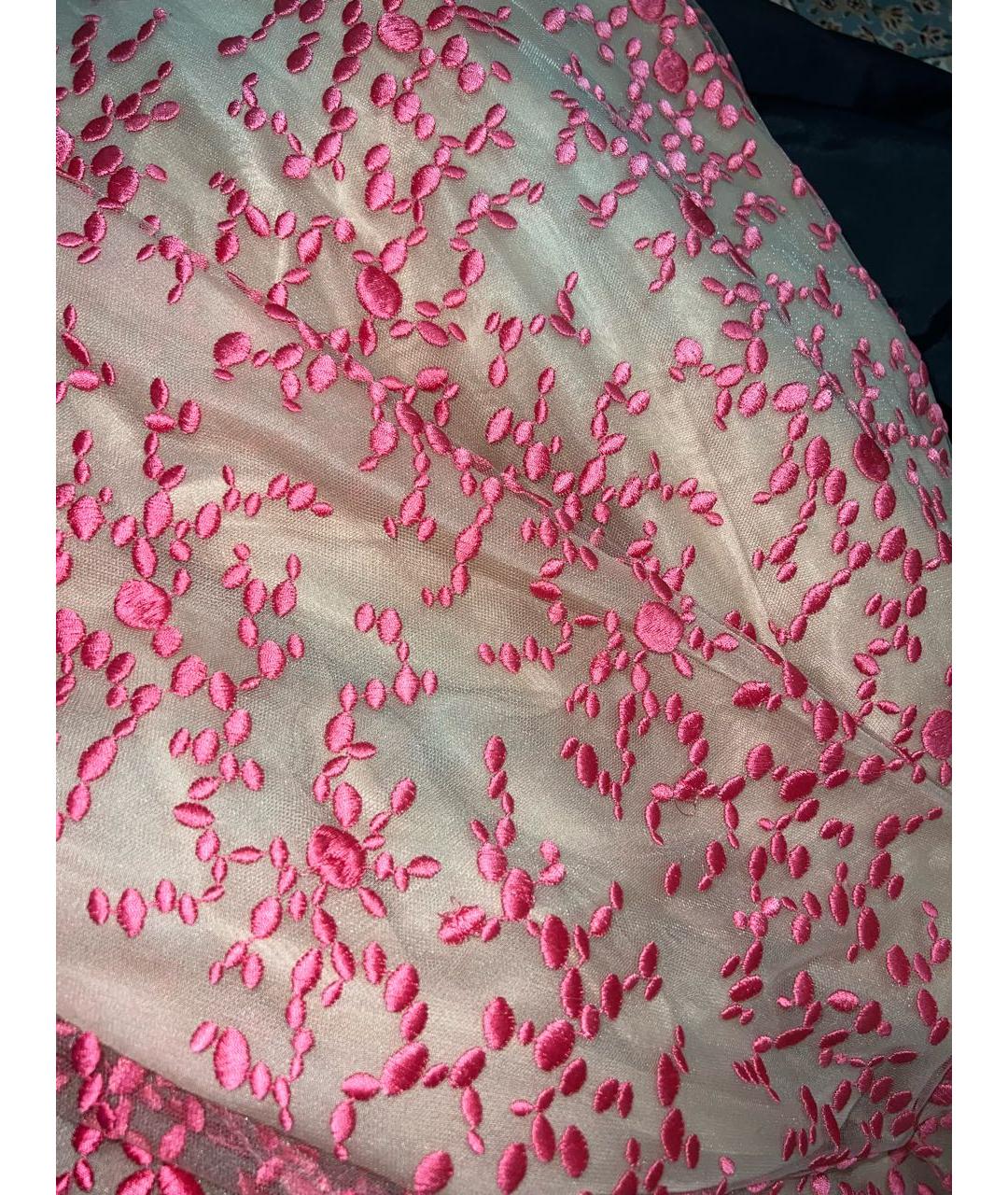 ISABEL SANCHIS Розовое полиамидовое вечернее платье, фото 5