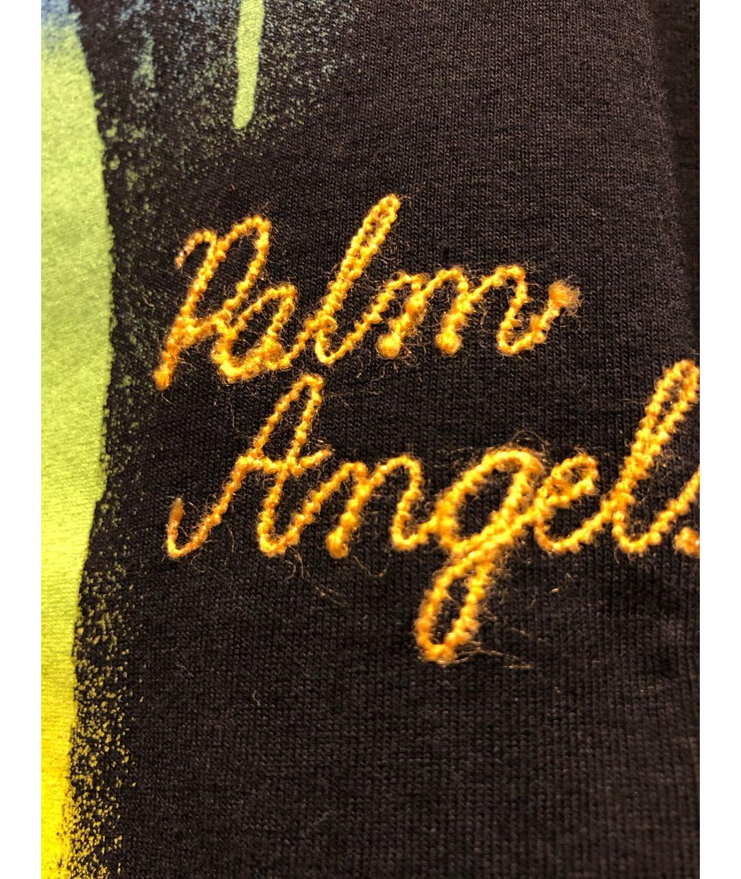 PALM ANGELS Черная хлопковая футболка, фото 5