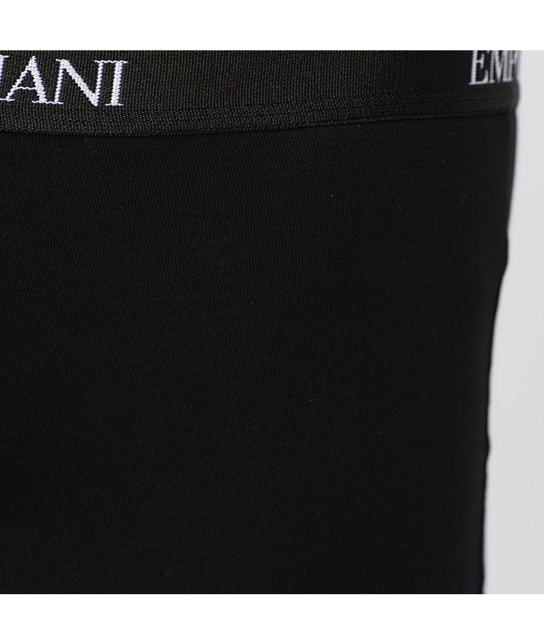 EMPORIO ARMANI Черные хлопковые шорты, фото 4
