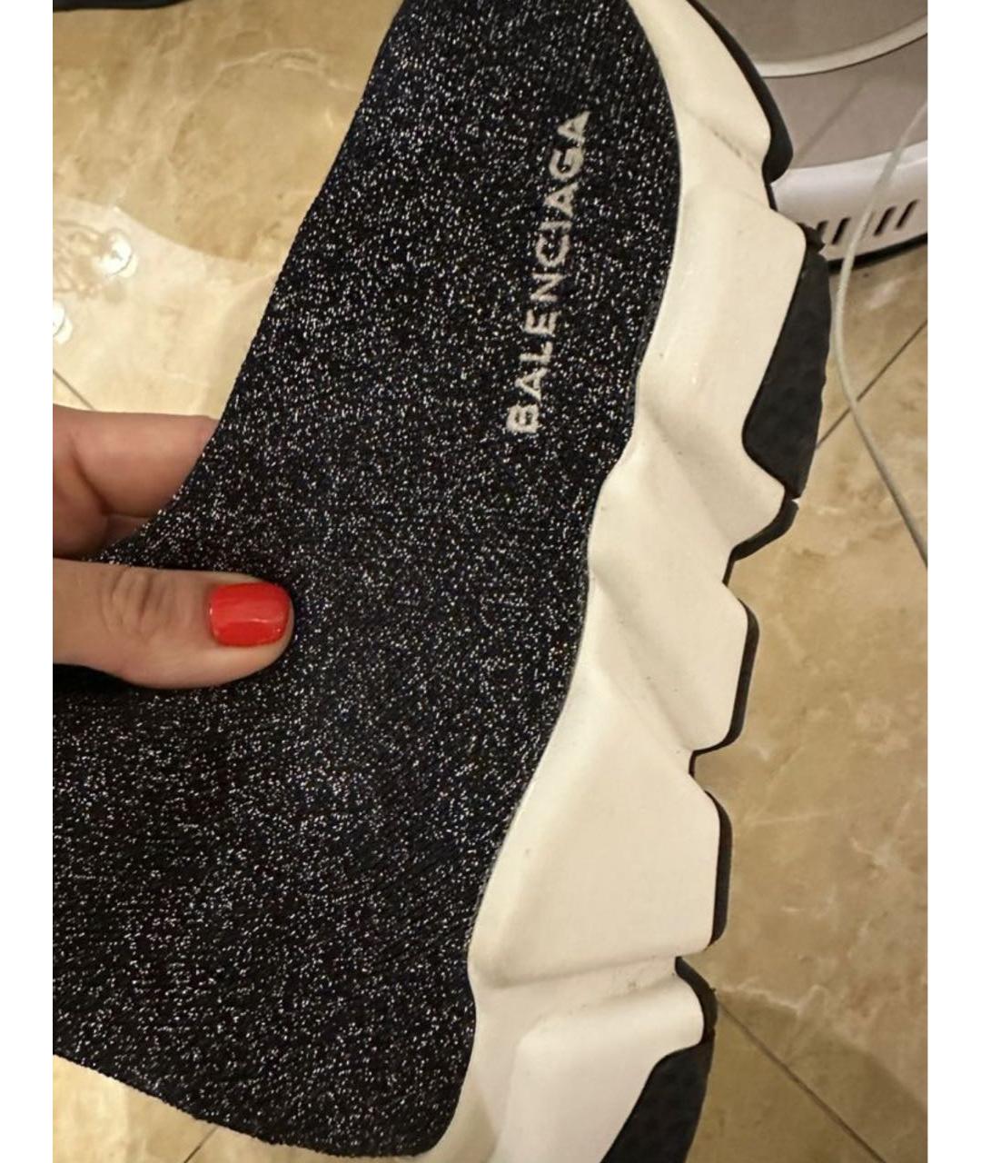 BALENCIAGA Серые текстильные кроссовки, фото 4