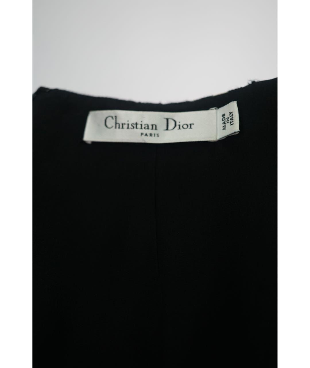 CHRISTIAN DIOR PRE-OWNED Черное шелковое повседневное платье, фото 3