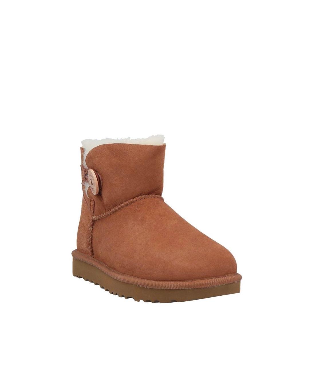 UGG AUSTRALIA Коричневые замшевые ботинки, фото 2