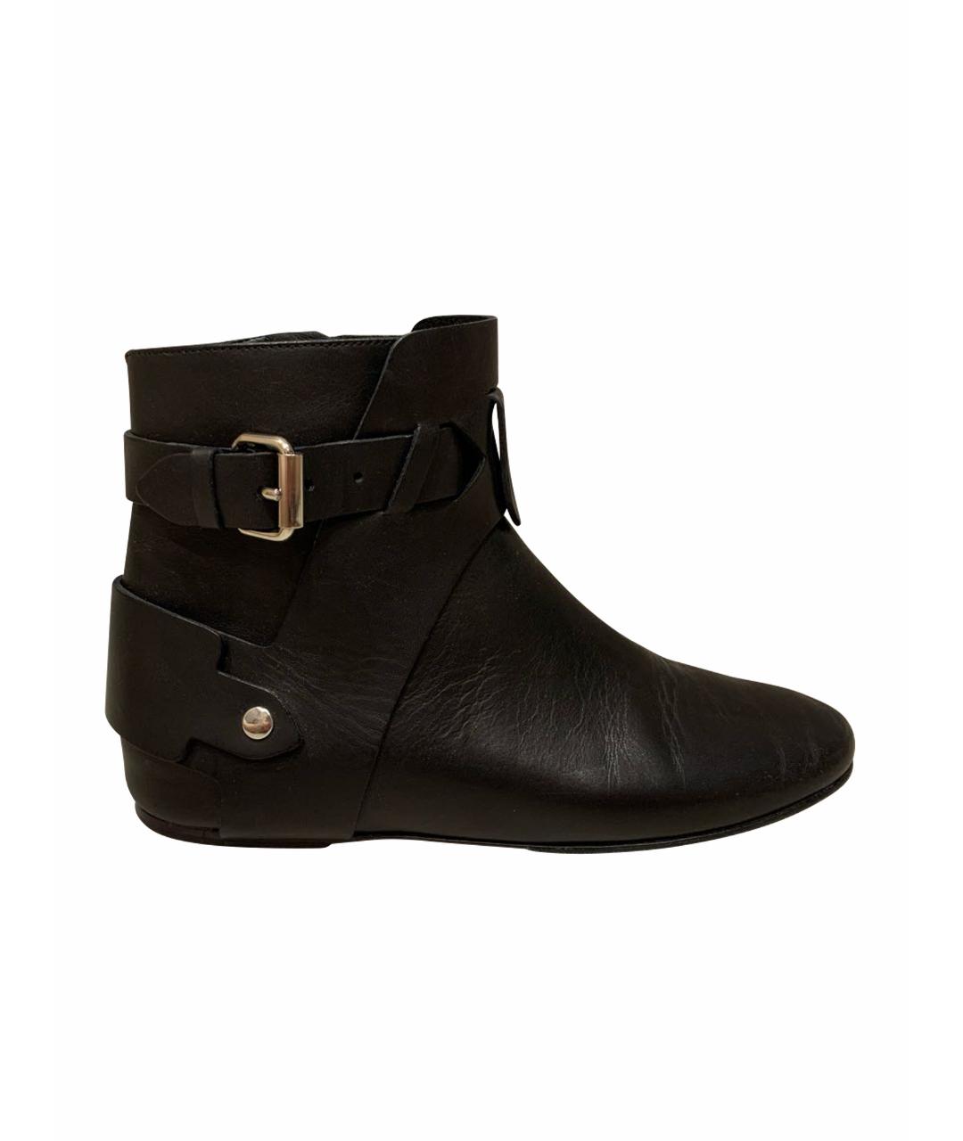 ISABEL MARANT Черные кожаные ботинки, фото 1