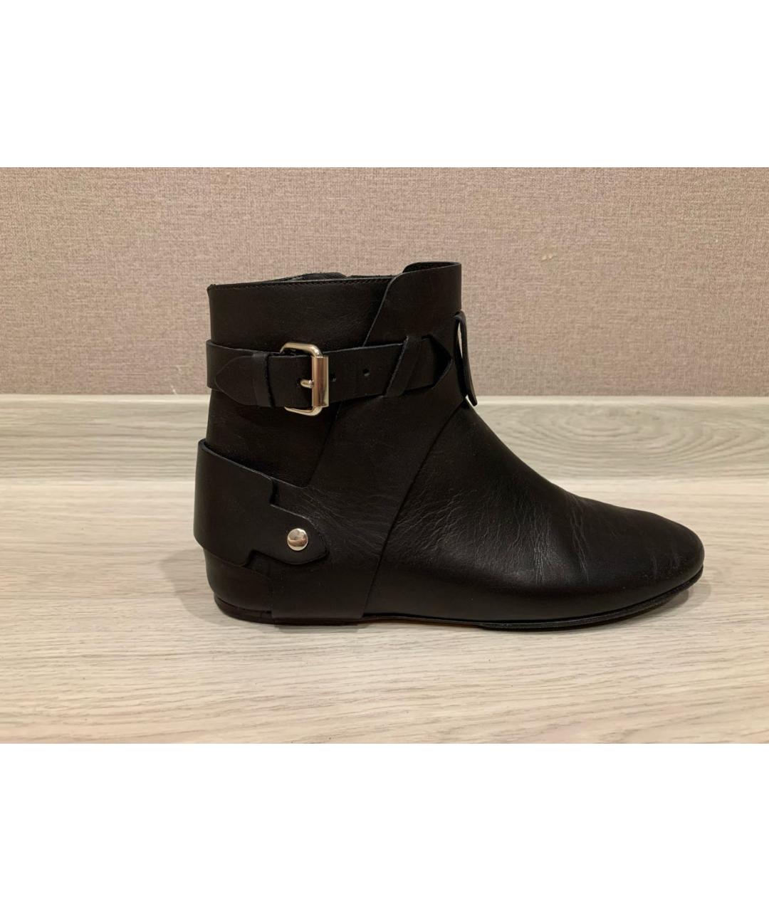 ISABEL MARANT Черные кожаные ботинки, фото 7