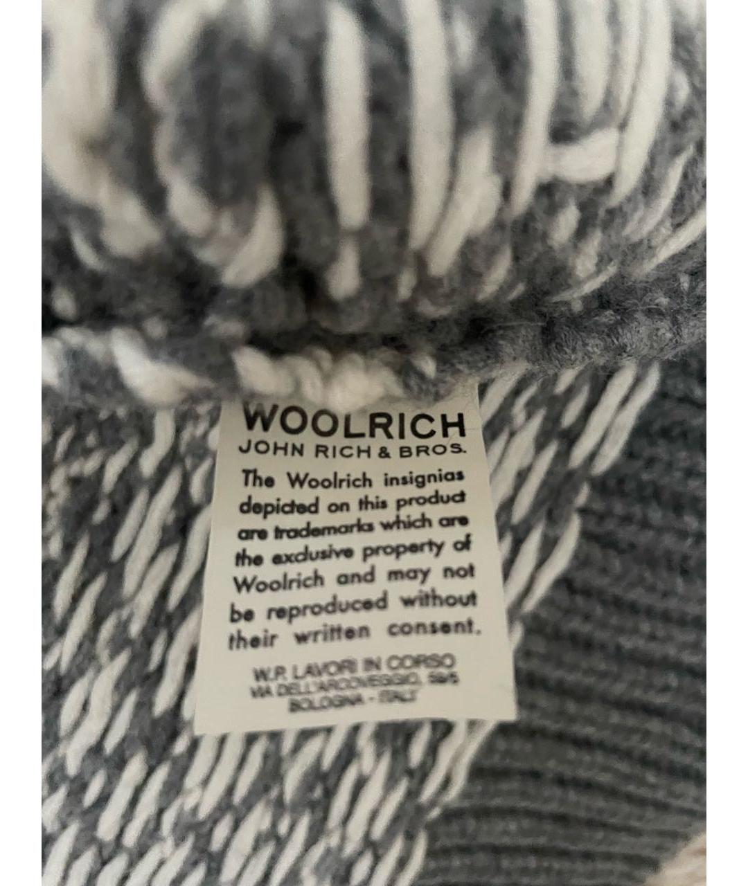 WOOLRICH Серый шерстяной джемпер / свитер, фото 7