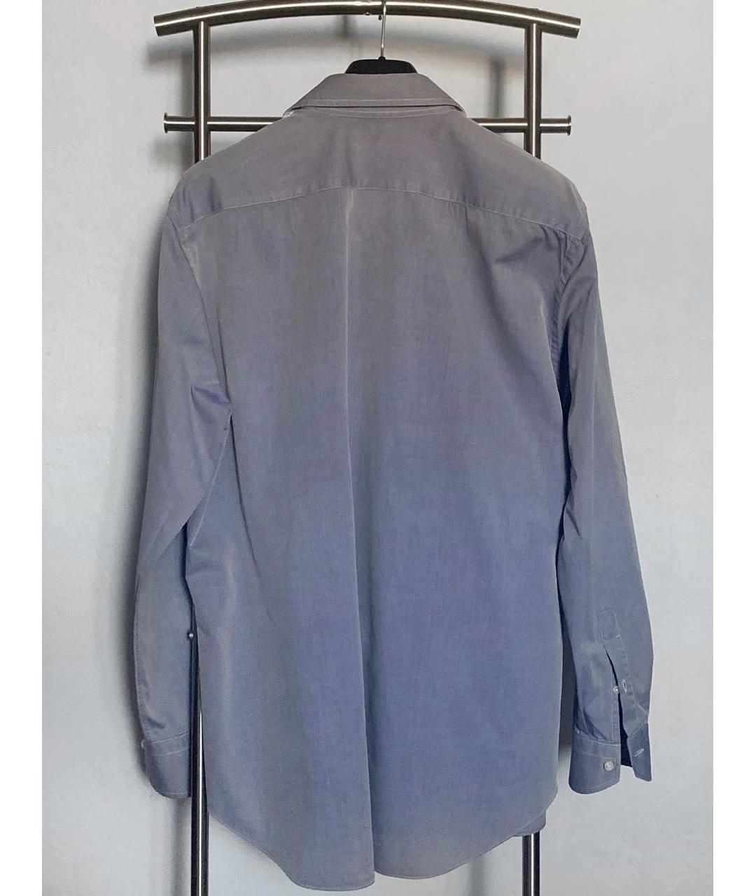 CANALI Голубая хлопковая классическая рубашка, фото 2