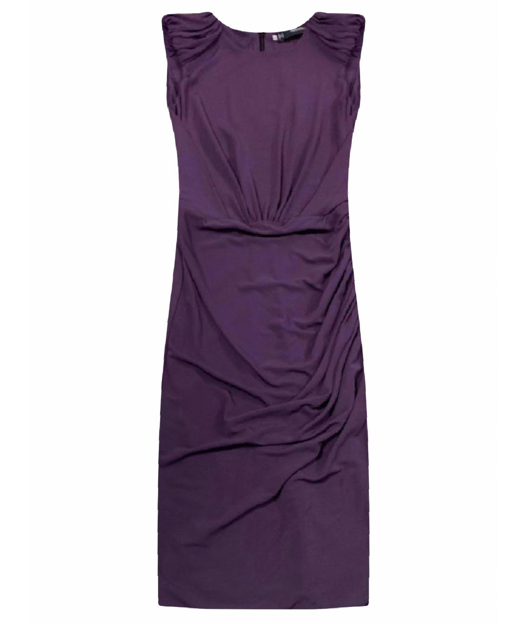 DSQUARED2 Фиолетовое вискозное вечернее платье, фото 1