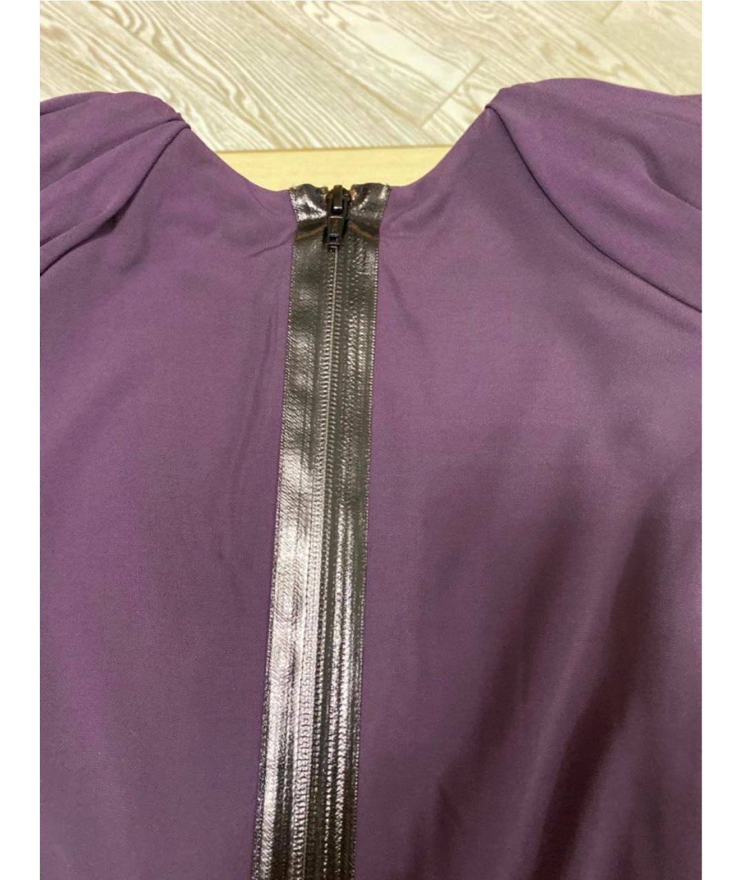 DSQUARED2 Фиолетовое вискозное вечернее платье, фото 3