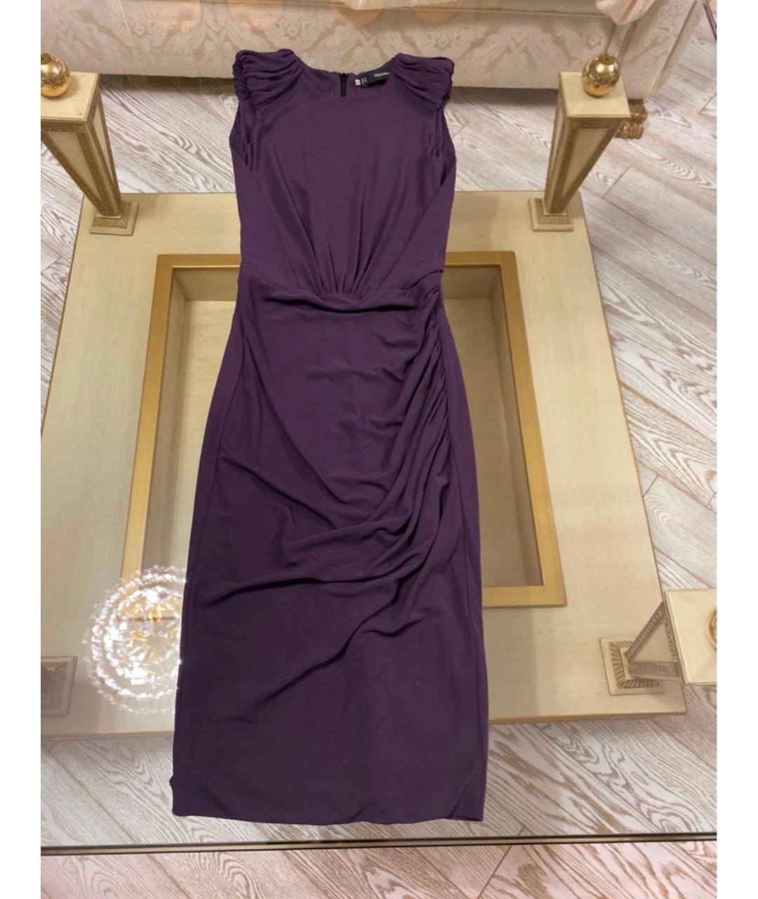 DSQUARED2 Фиолетовое вискозное вечернее платье, фото 6