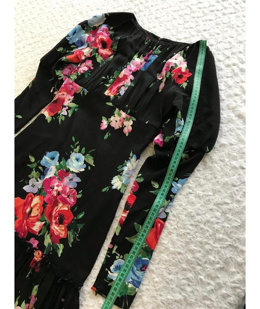 DOLCE&GABBANA Мульти шелковое коктейльное платье, фото 5