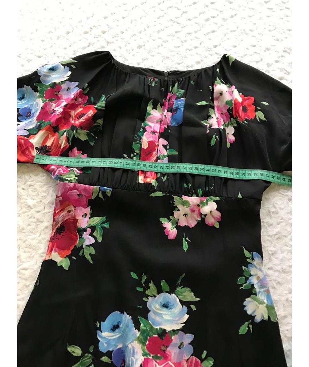 DOLCE&GABBANA Мульти шелковое коктейльное платье, фото 4