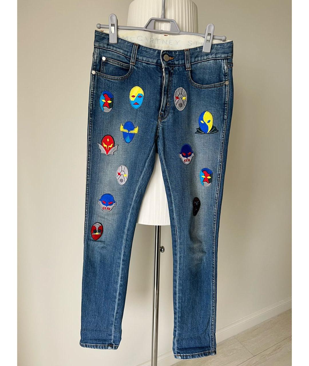 STELLA MCCARTNEY Голубые хлопковые прямые джинсы, фото 9