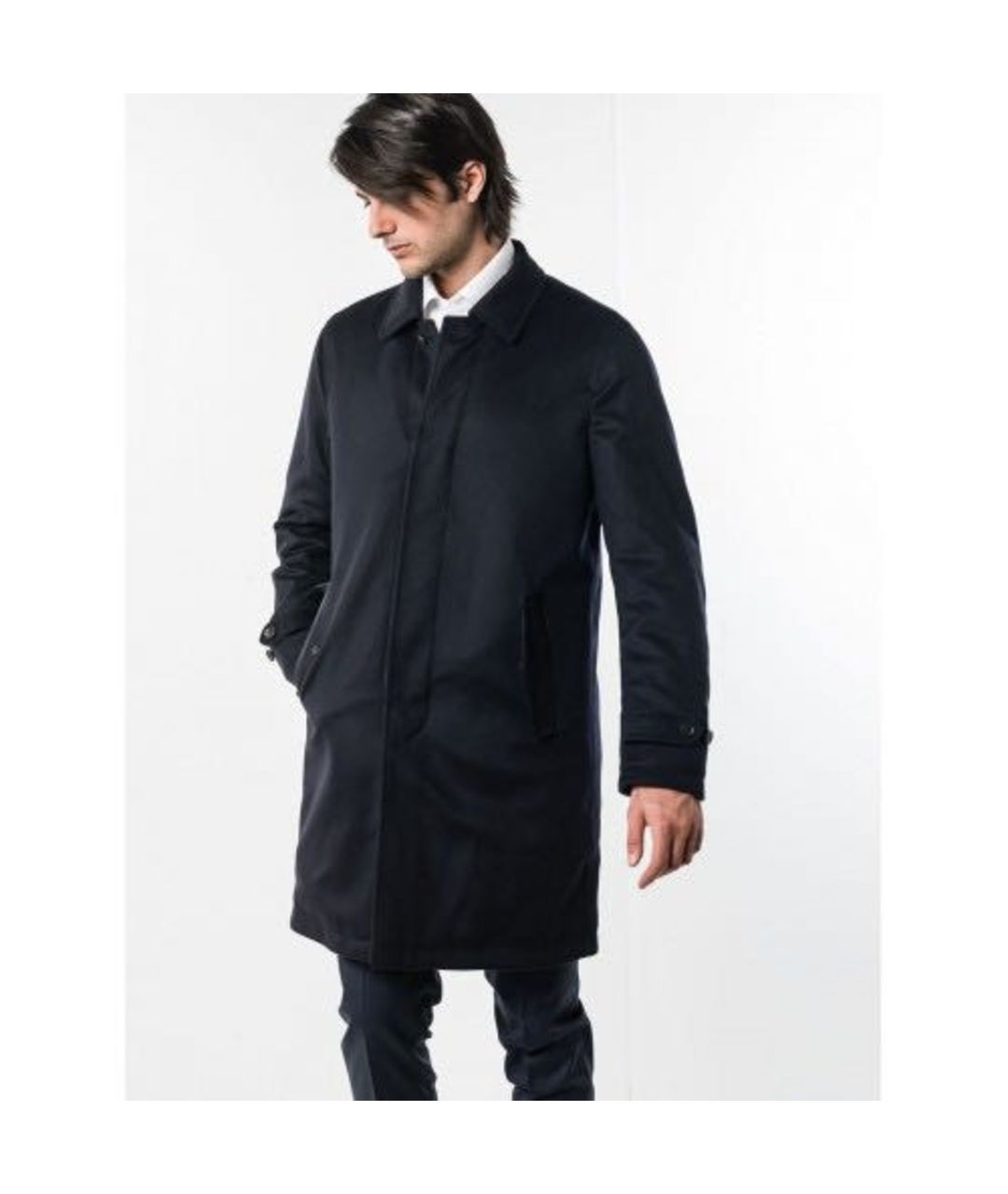 BRIONI Черное шерстяное пальто, фото 2