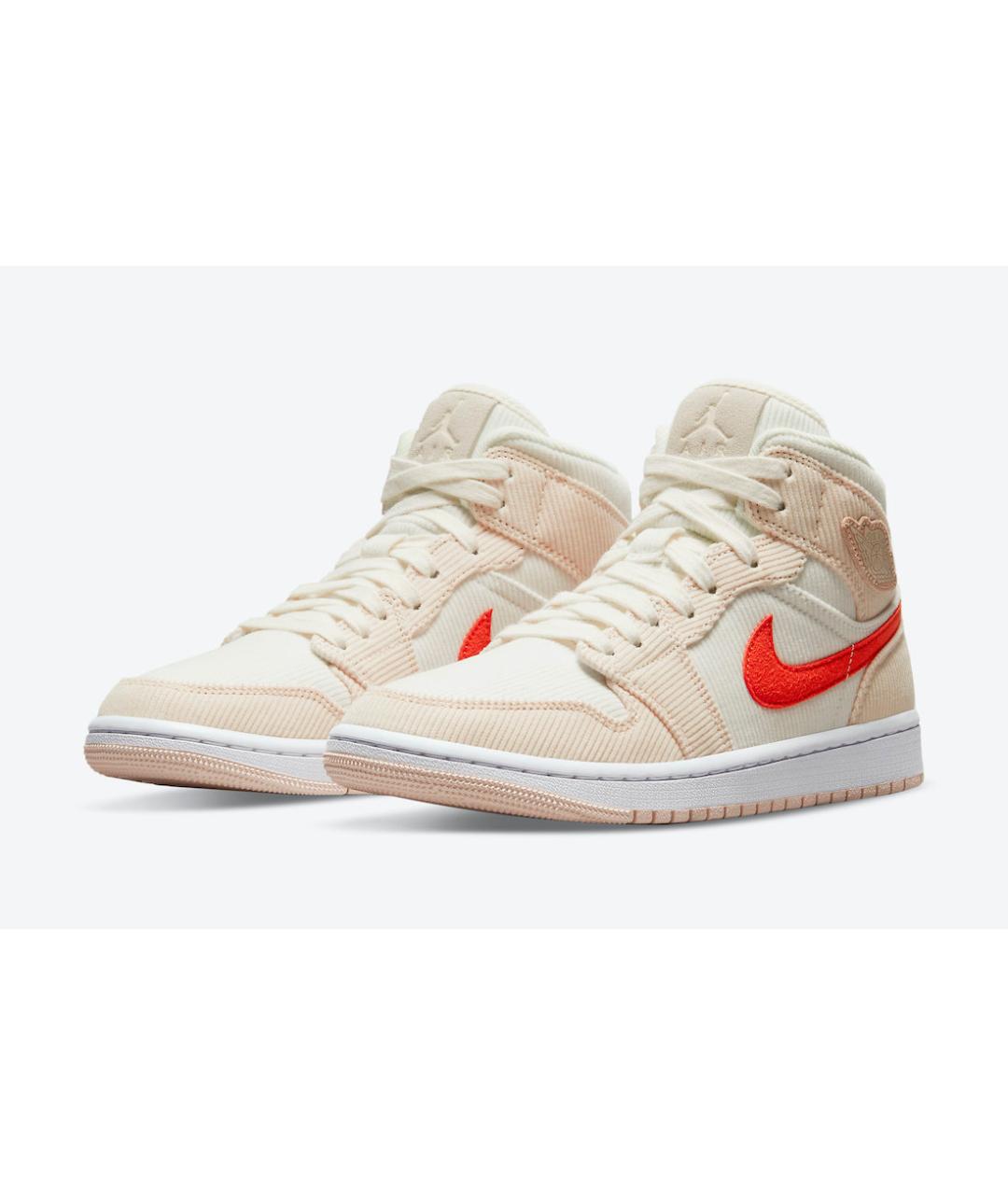 JORDAN Бежевые текстильные кеды, фото 2