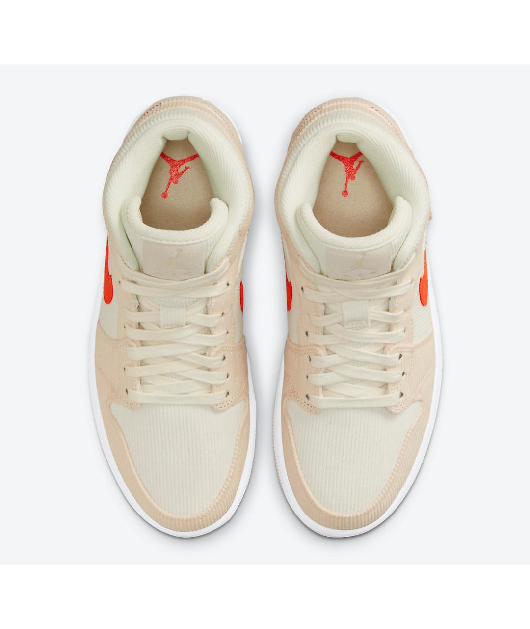 JORDAN Бежевые текстильные кеды, фото 3