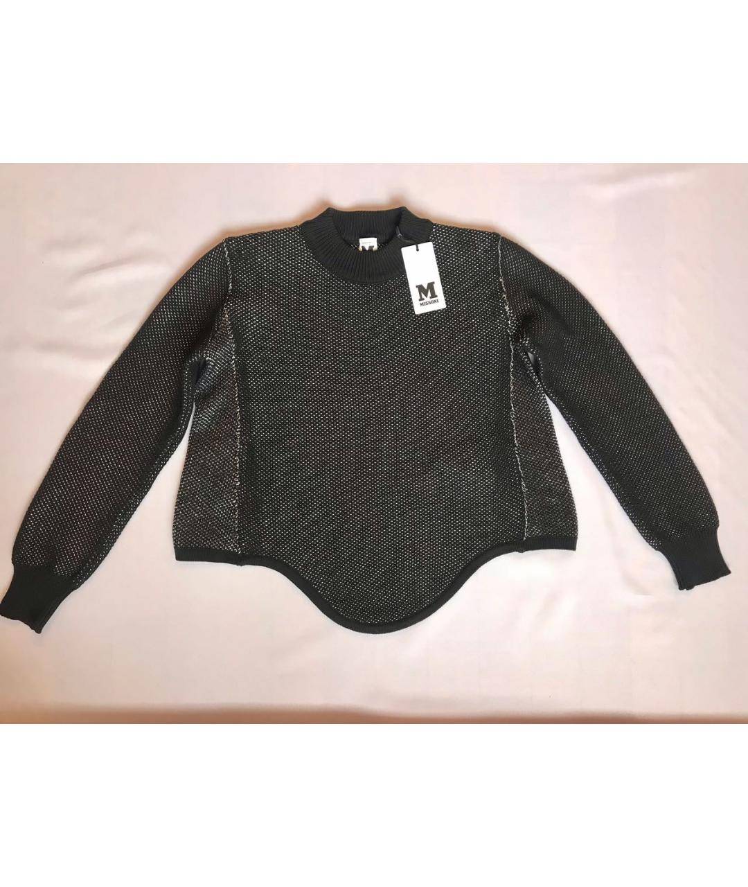 MISSONI Черный полиэстеровый джемпер / свитер, фото 7