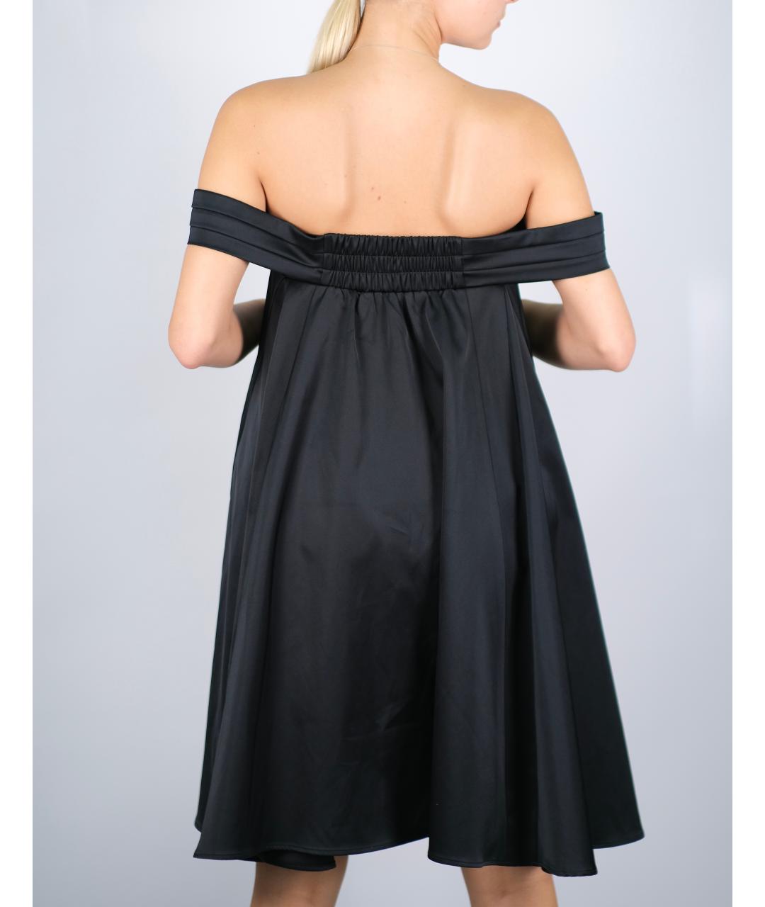 EDIT Черное полиэстеровое повседневное платье, фото 2