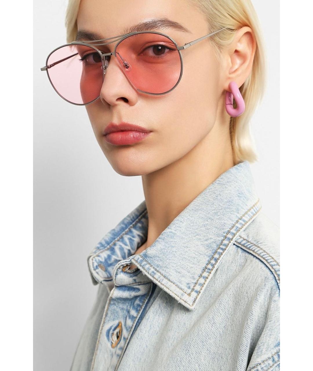 GENTLE MONSTER Розовые металлические солнцезащитные очки, фото 4