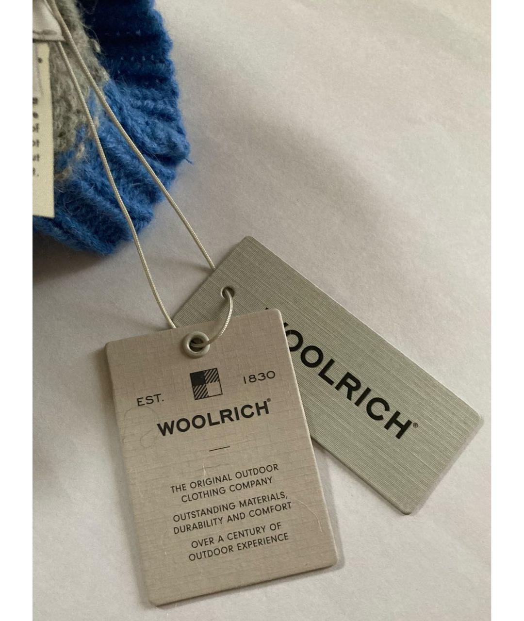 WOOLRICH Серая шерстяная шапка, фото 6