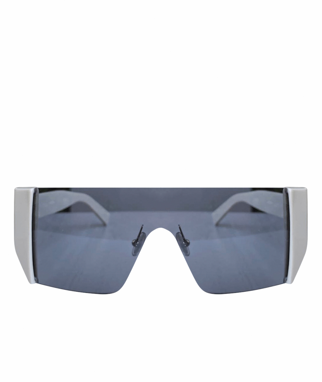 MAX MARA Белые пластиковые солнцезащитные очки, фото 1