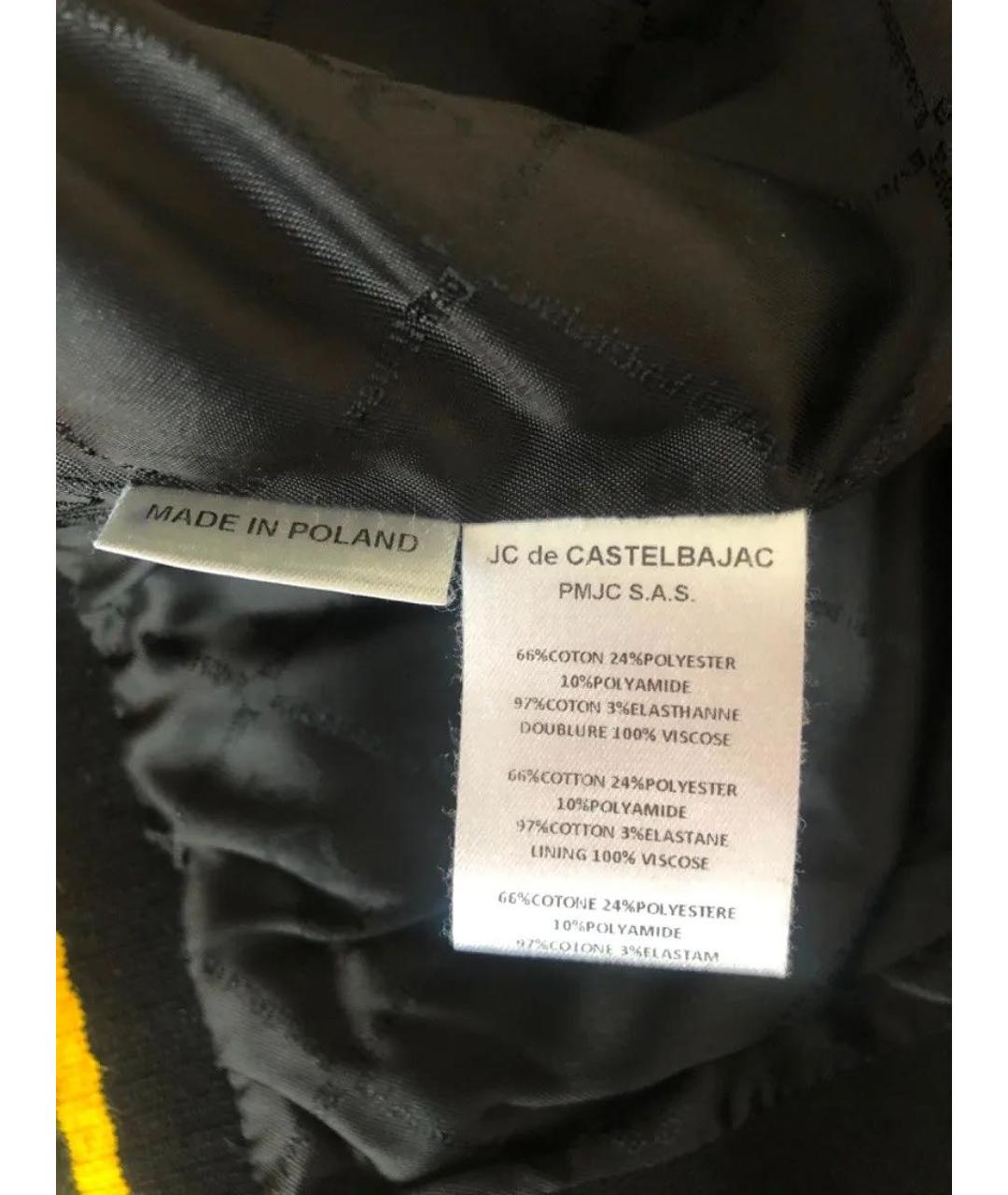 JC DE CASTELBAJAC Черная хлопковая куртка, фото 6