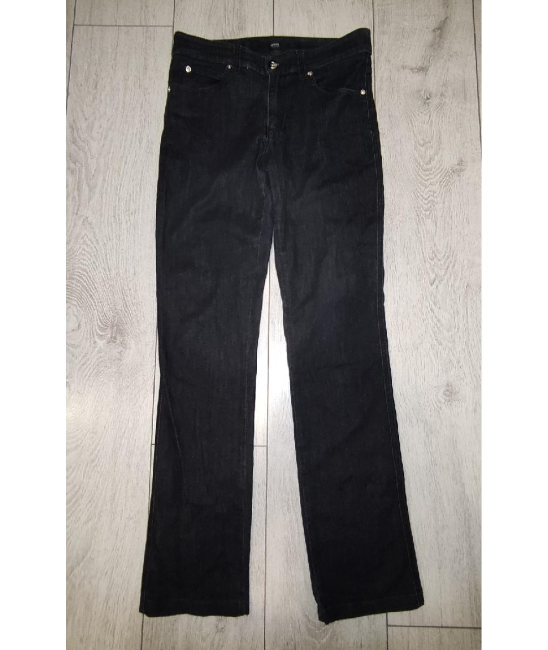 ARMANI COLLEZIONI Черные хлопко-эластановые джинсы слим, фото 5