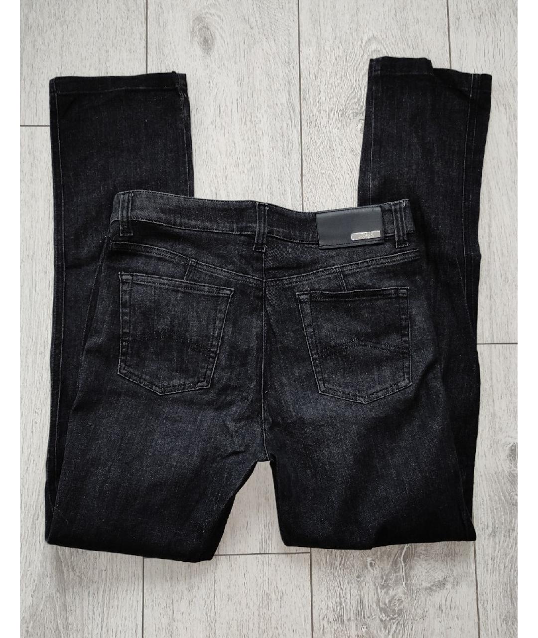 ARMANI COLLEZIONI Черные хлопко-эластановые джинсы слим, фото 4