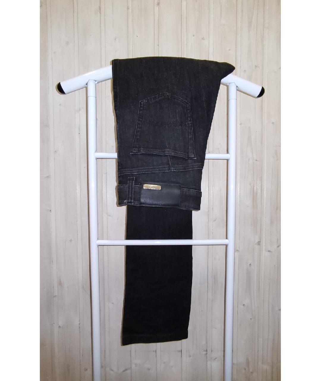 ARMANI COLLEZIONI Черные хлопко-эластановые джинсы слим, фото 2