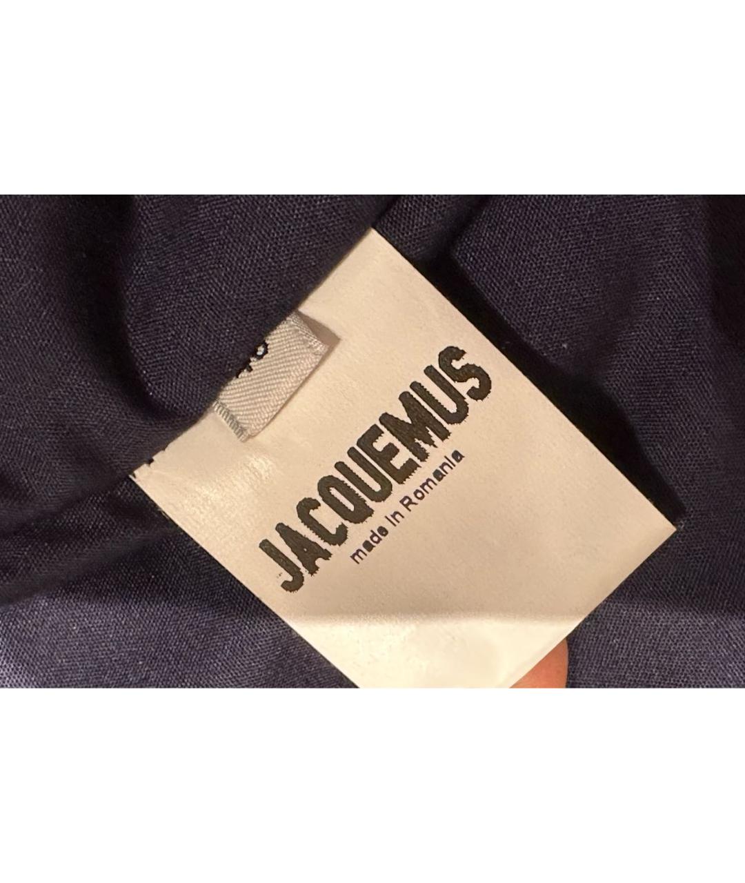 JACQUEMUS Бордовая хлопковая куртка, фото 6