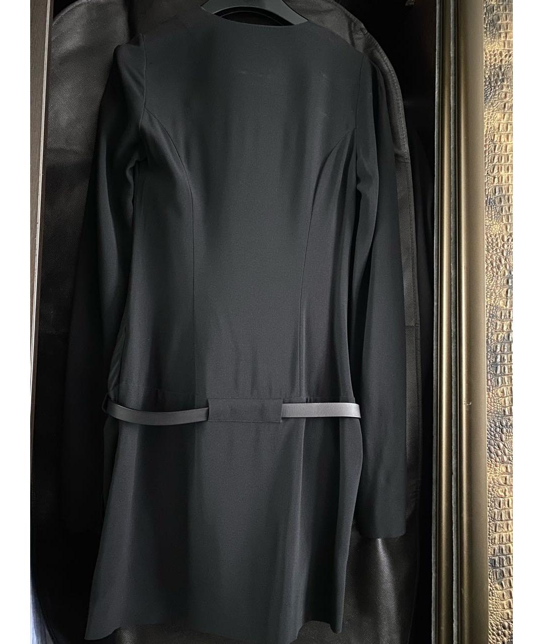 BARBARA BUI Черное вискозное коктейльное платье, фото 2