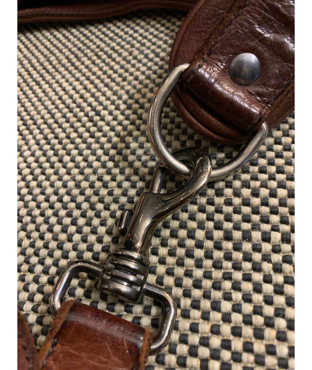 MIU MIU Коричневая кожаная сумка тоут, фото 7