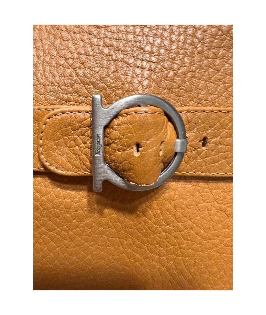 FERRAGAMO Коричневые кожаные сапоги, фото 8