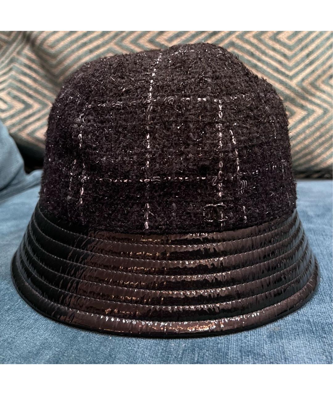 CHANEL Черная шерстяная шляпа, фото 7