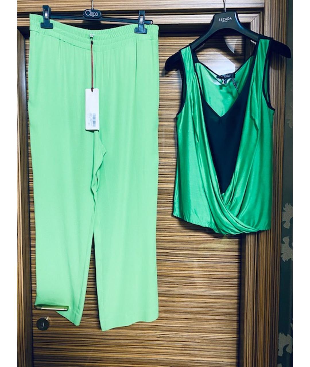 I'M ISOLA MARRAS Зеленый вискозный костюм с брюками, фото 6