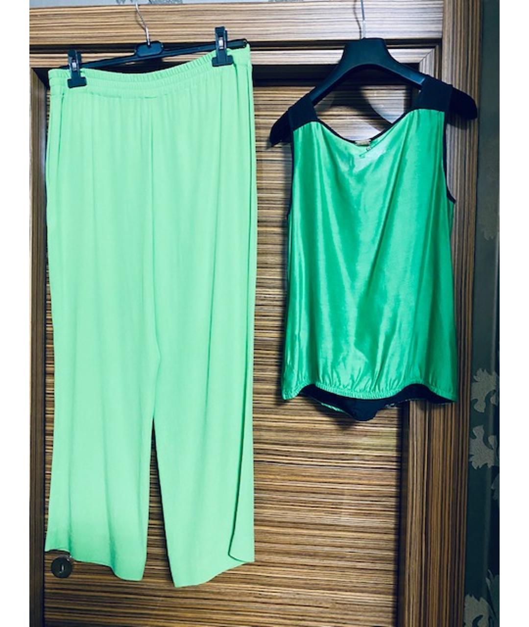 I'M ISOLA MARRAS Зеленый вискозный костюм с брюками, фото 2
