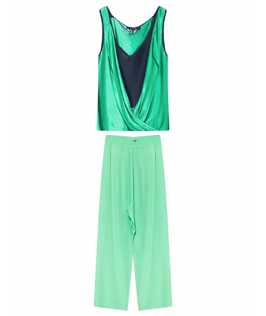 I'M ISOLA MARRAS Зеленый вискозный костюм с брюками, фото 1