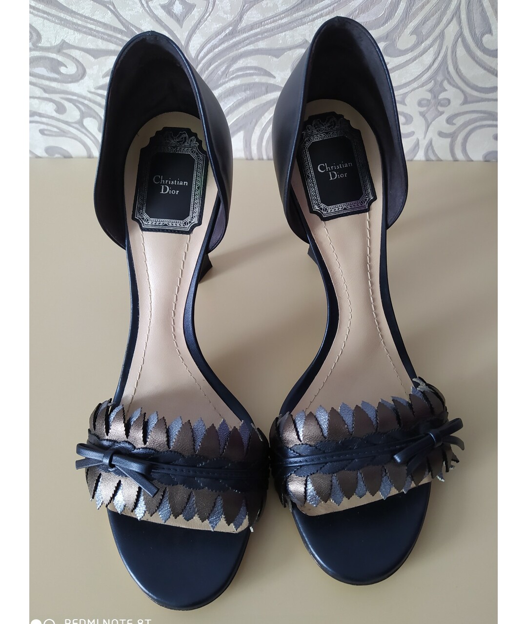 CHRISTIAN DIOR PRE-OWNED Темно-синие кожаные туфли, фото 5