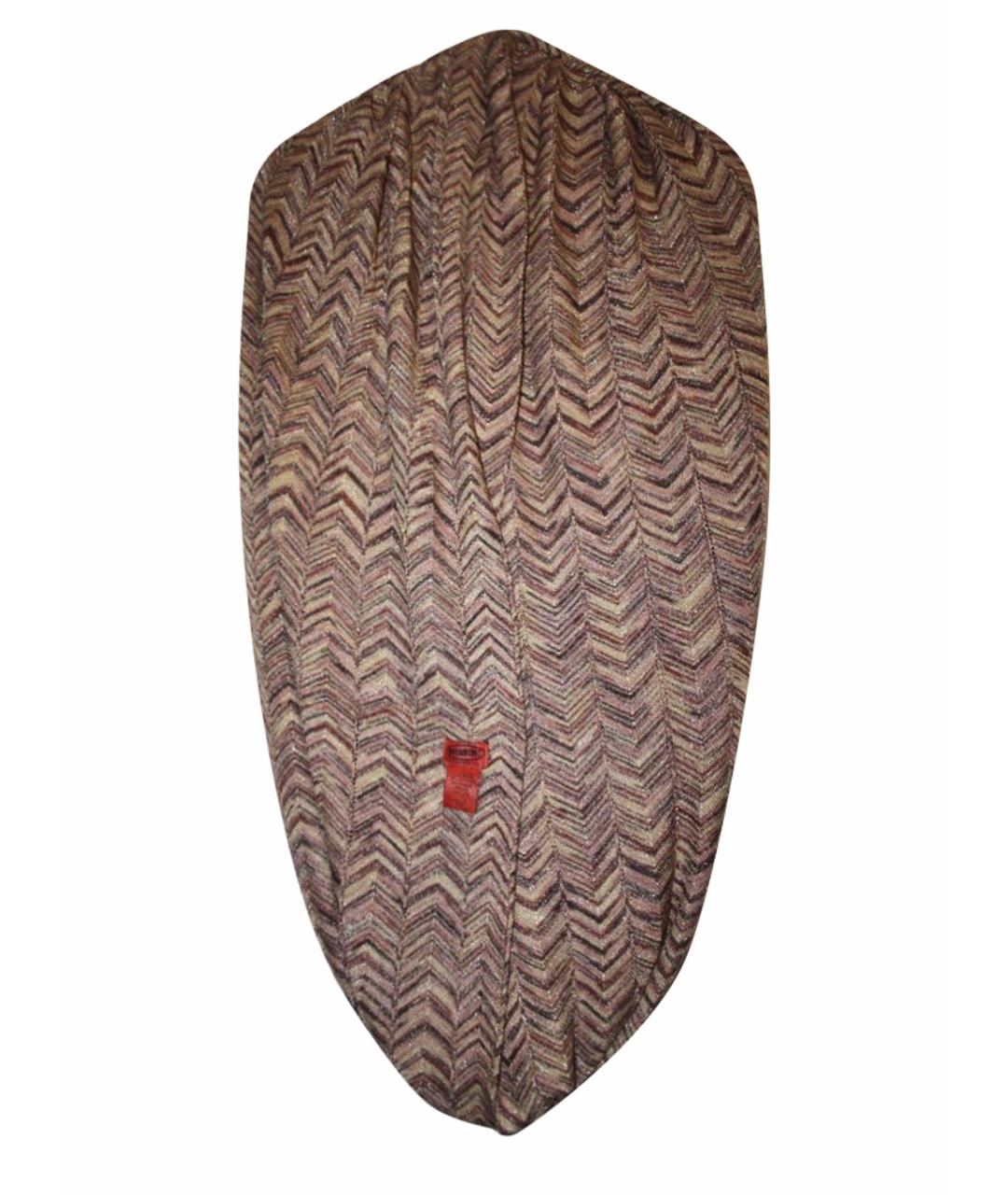 MISSONI Коричневый шарф, фото 1
