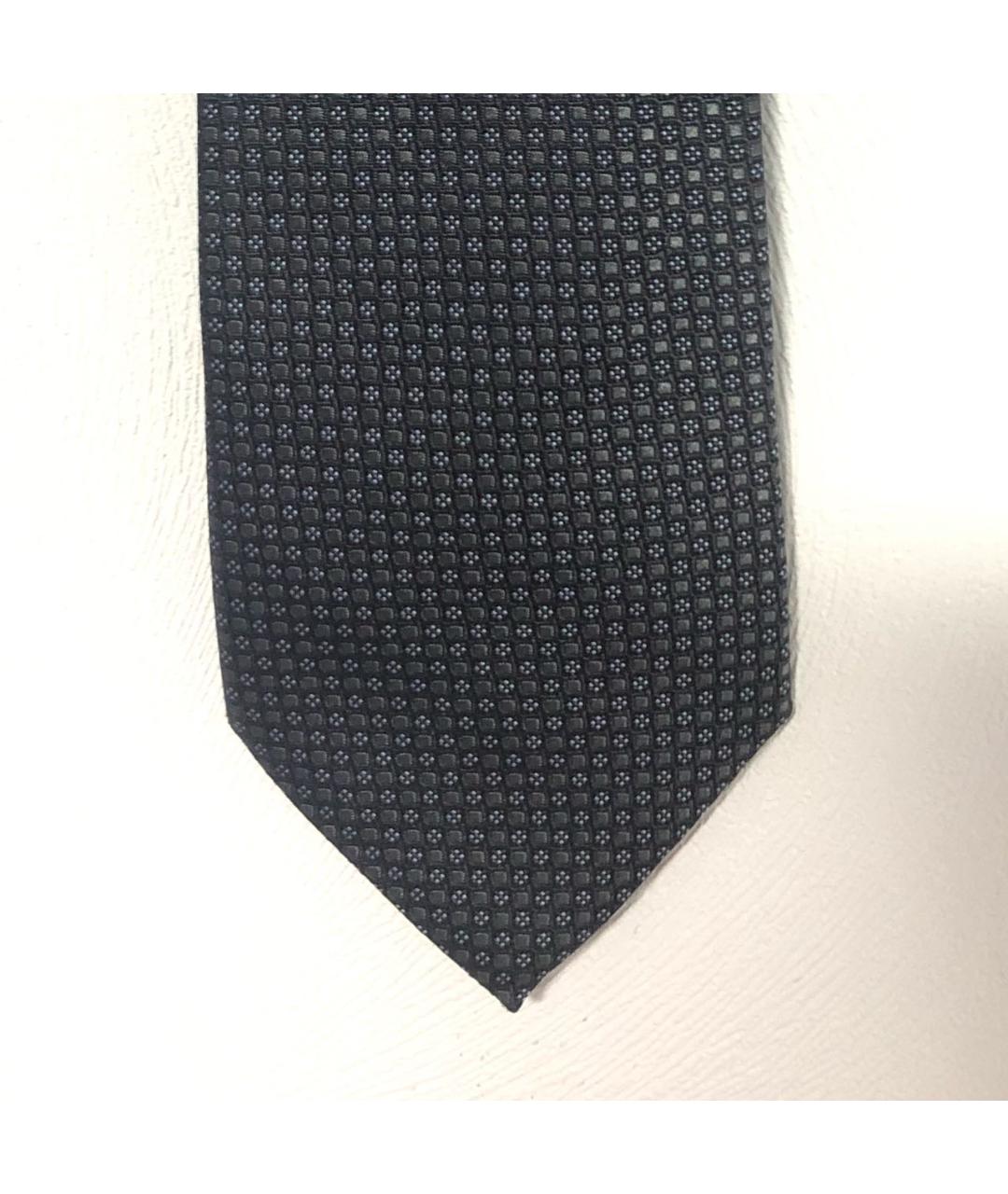 CORNELIANI Антрацитовый шелковый галстук, фото 2