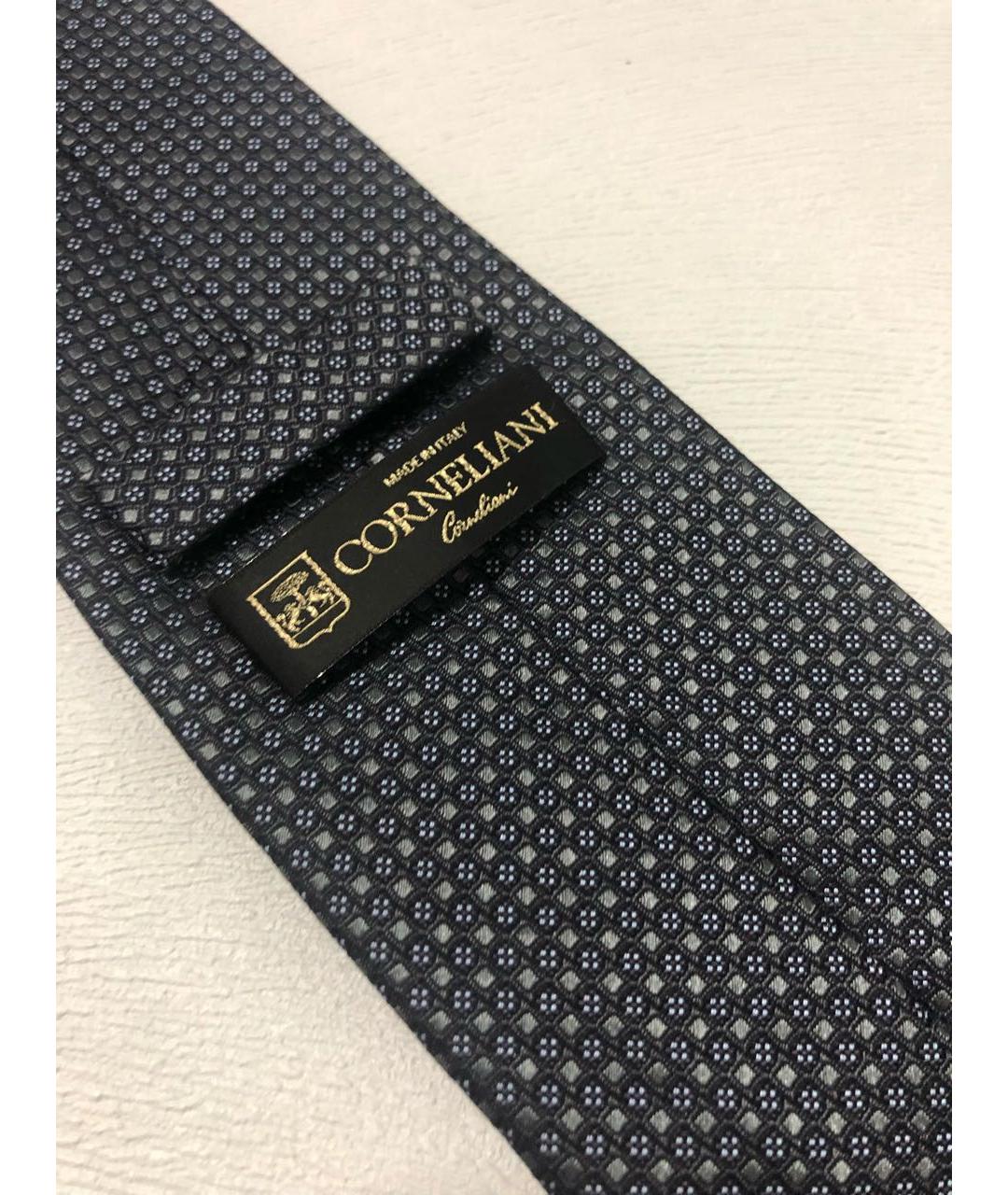 CORNELIANI Антрацитовый шелковый галстук, фото 3