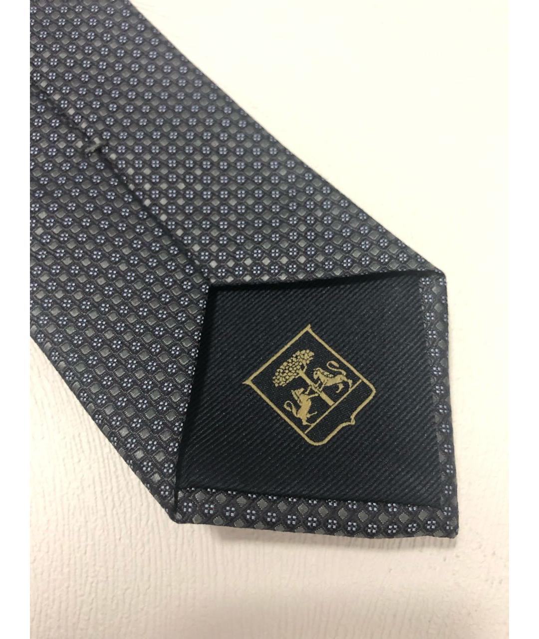 CORNELIANI Антрацитовый шелковый галстук, фото 5